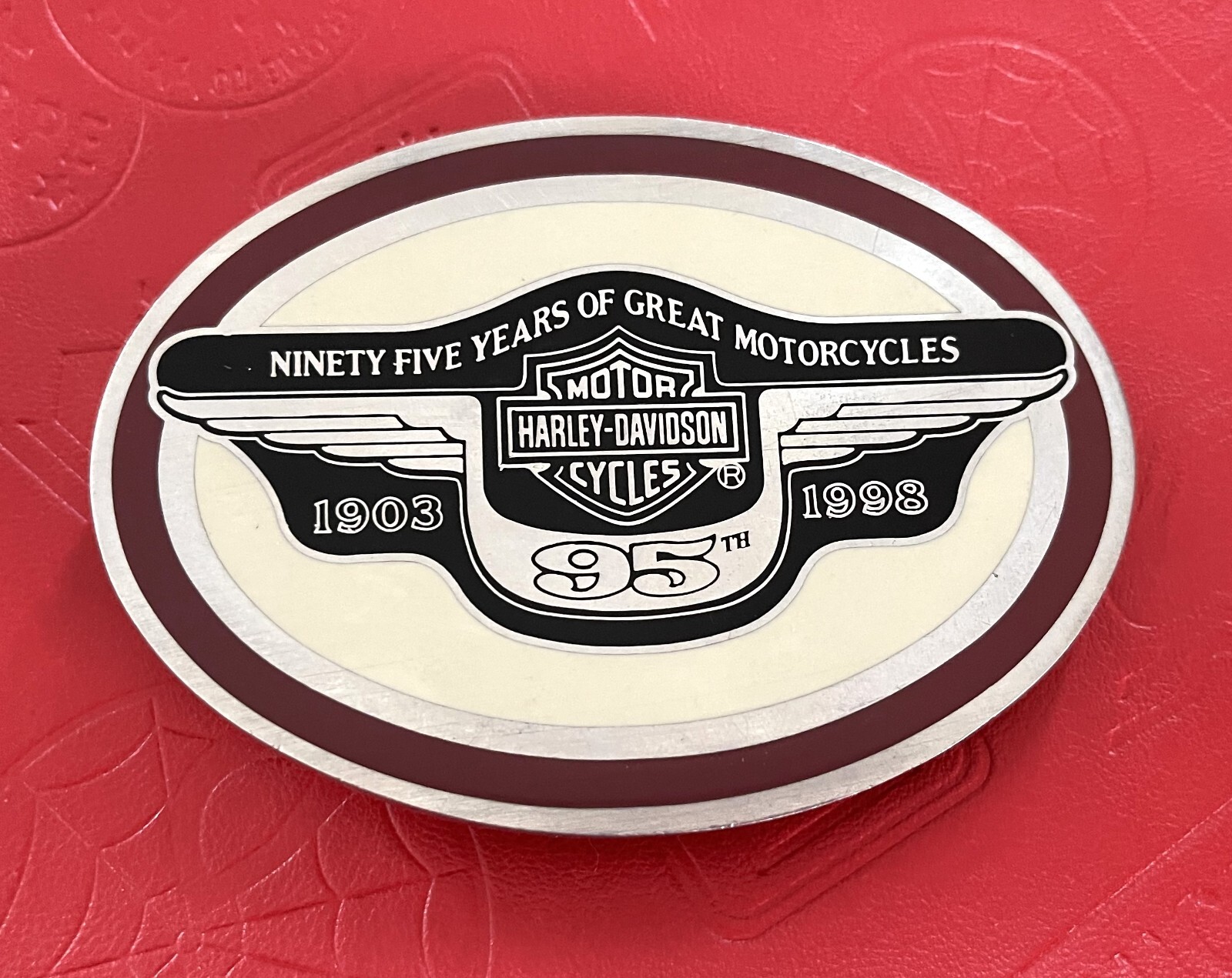 95 Years Of Great Motorcycles Harley-Davidson Belt Buckle