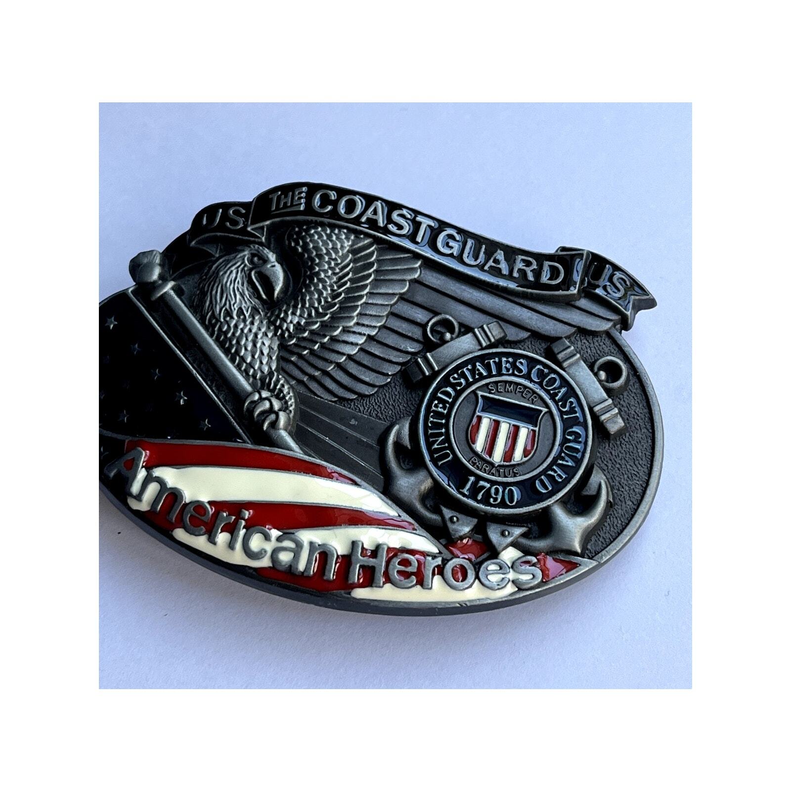 Coast Guard American Heroes Belt Buckle