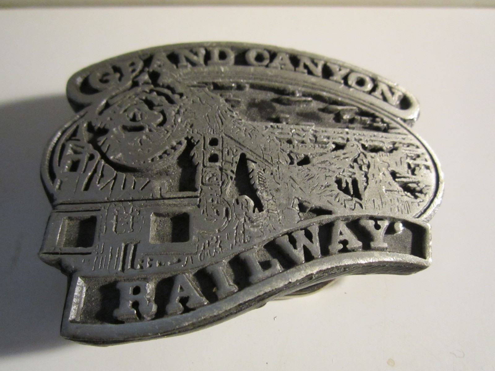 VINTAGE GRAND CANYON RAILWAY BELT BUCKLE HEAVY – GW-26