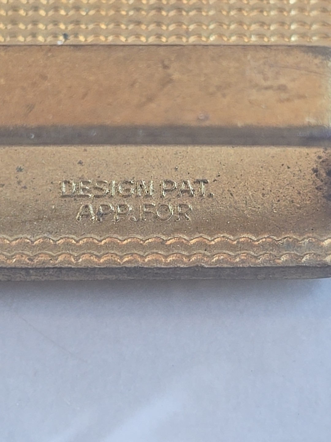 Most Improved Gold Tone Metal Belt Buckle ABC American Bowling Congress 1968-69