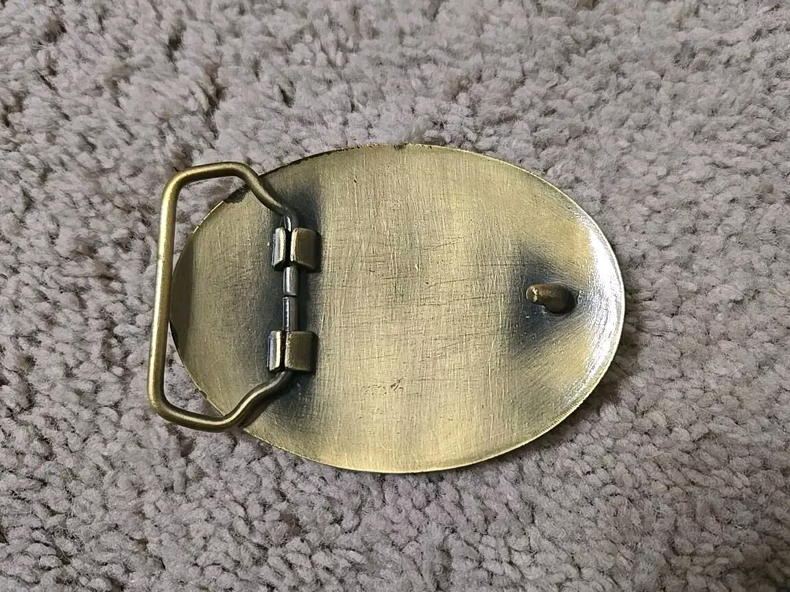 NRA Golden Eagles Brass Belt Buckle 2014 National Rifle Association