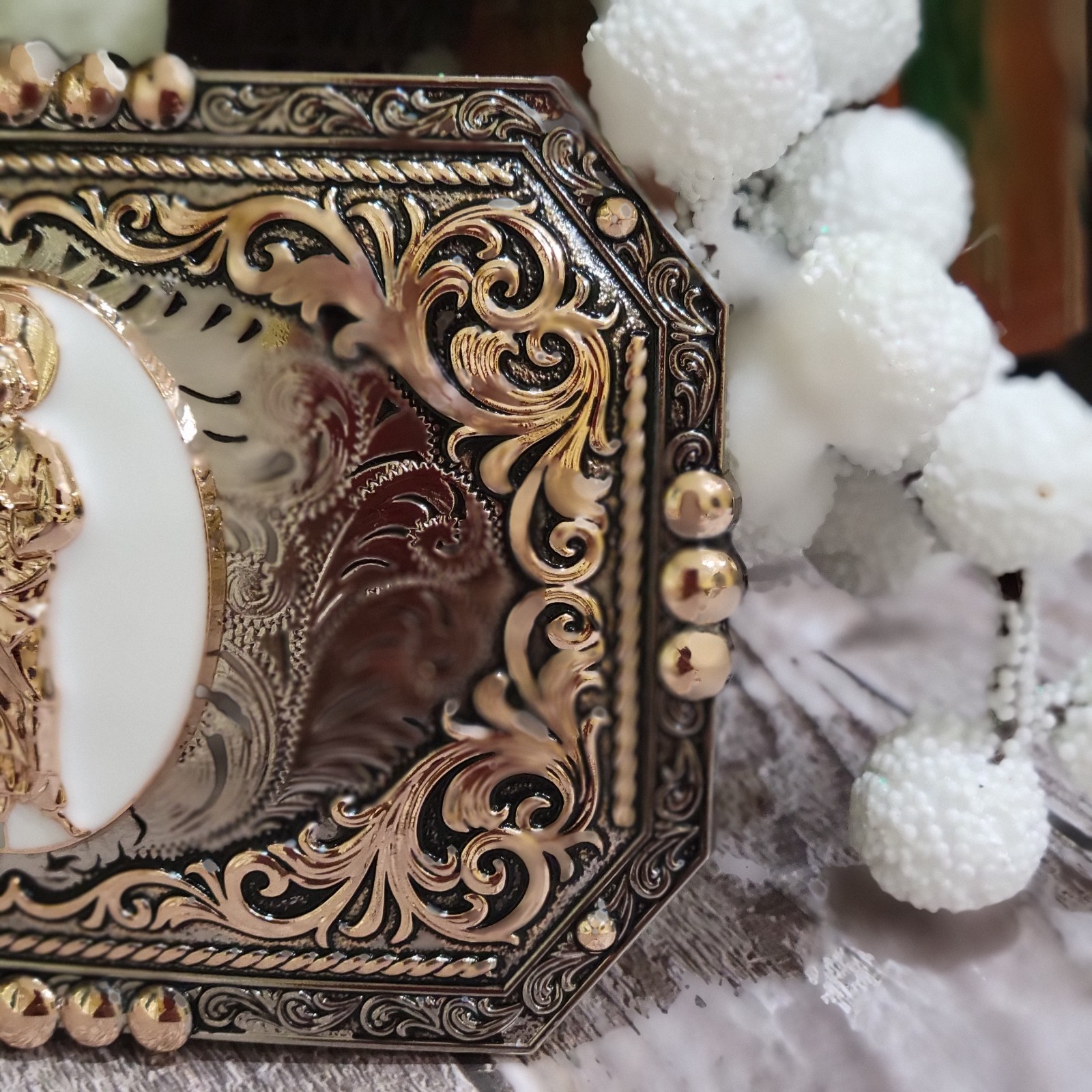 Saint jude San Judas Western belt Buckle Rose Gold Silver Heavy Zinc Alloy
