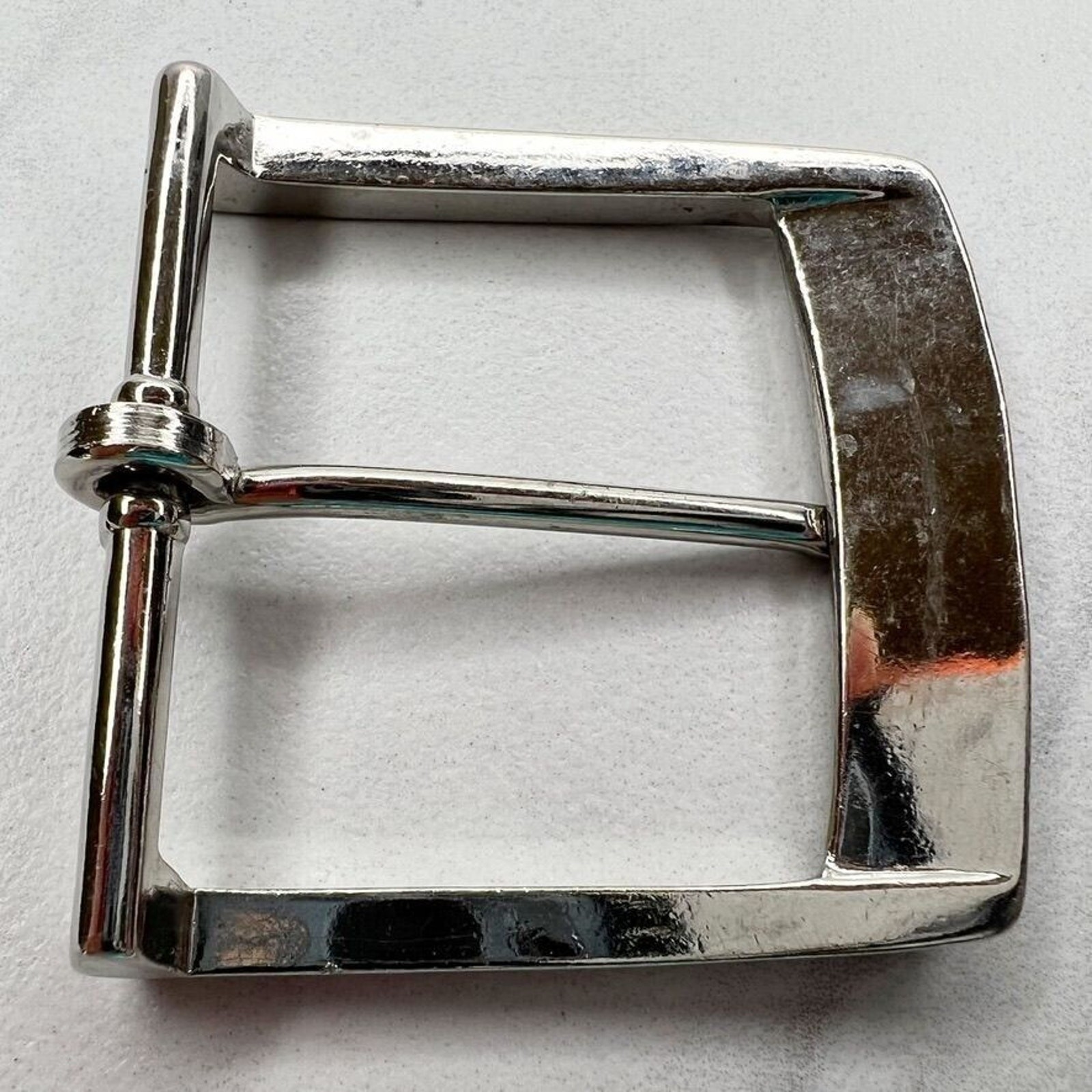 Silver Tone Simple Basic Belt Buckle