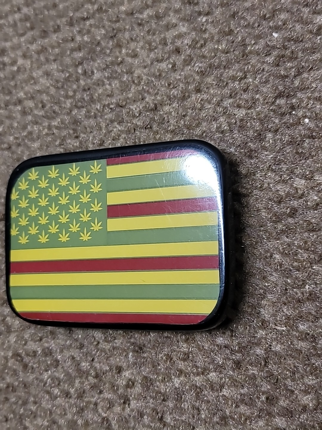 Cannabis Flag Belt Buckle Bob Marley Weed Style