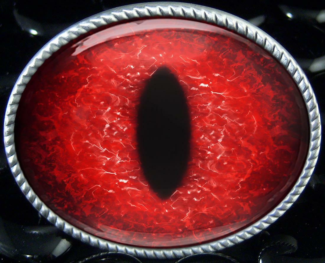 Red Eyeball Belt Buckle – Halloween Dragon Monster Cosplay Buckle – 131-E