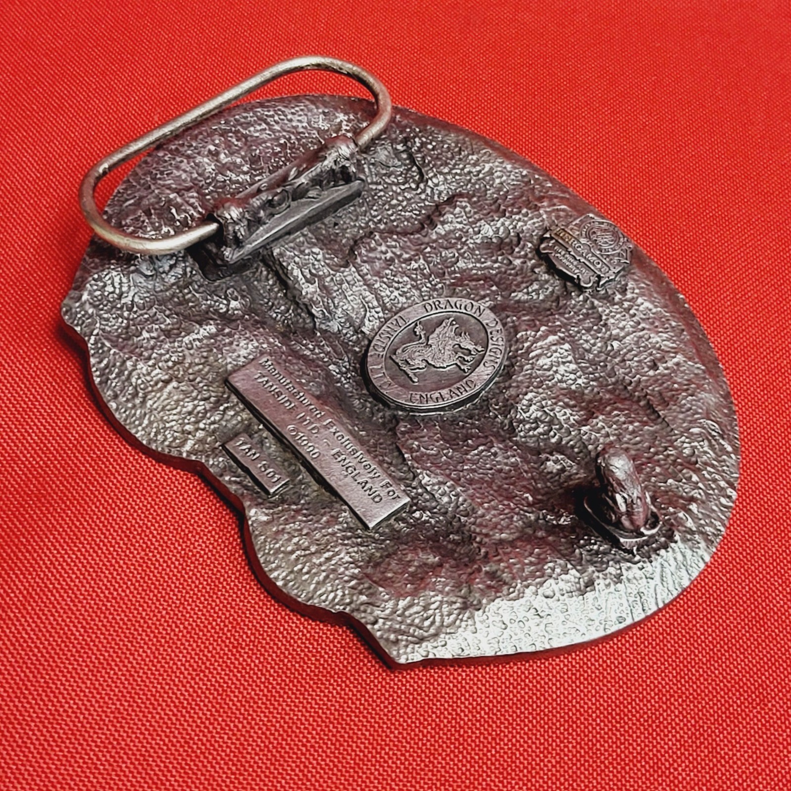 Vintage King of the Road Lone Trucker Red Artic Truck Driver Belt Buckle 1990
