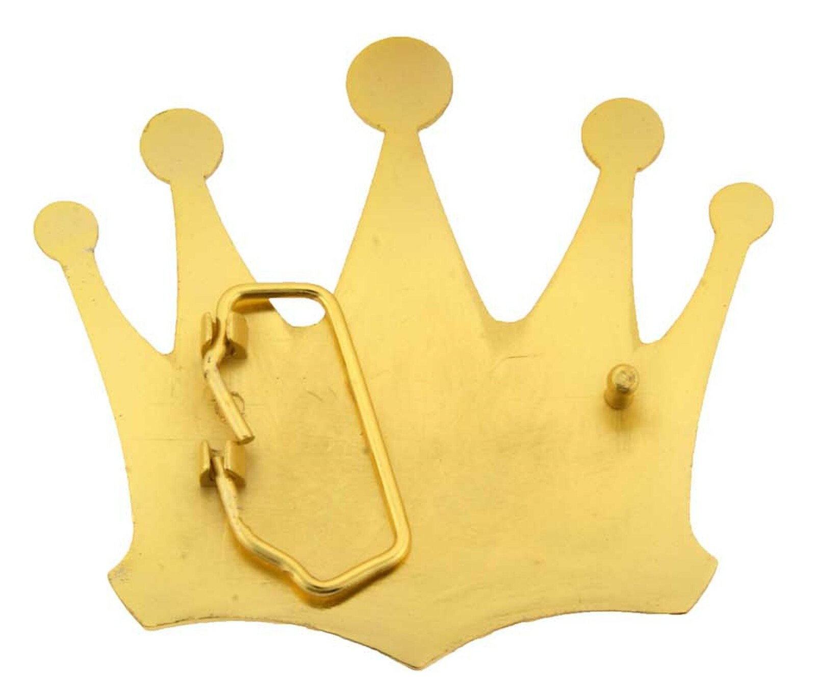 Crown Belt Buckle Western Rodeo Cowboy Gold Metal King Royal Men Women Big NEW
