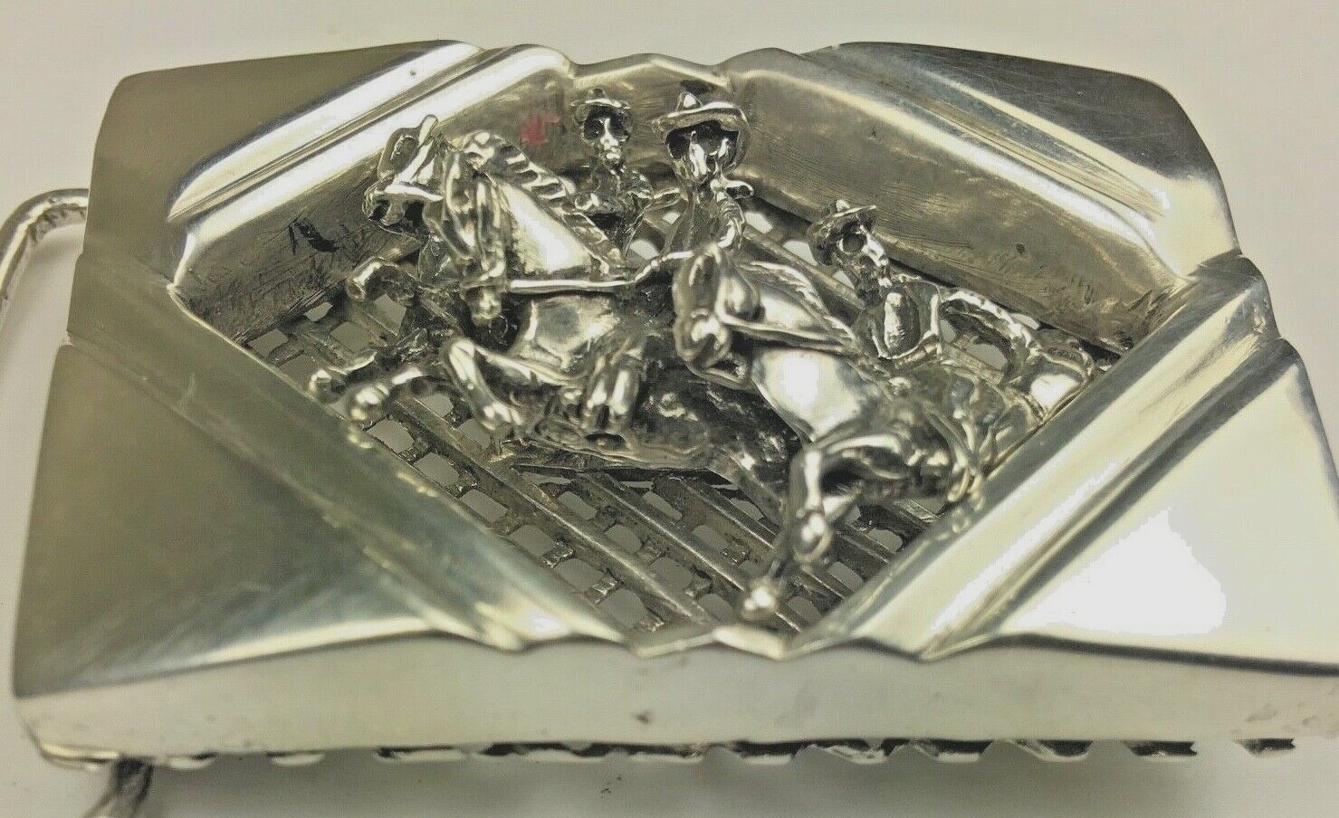 Ghost Riders sterling silver Artisan made Gents Belt buckle