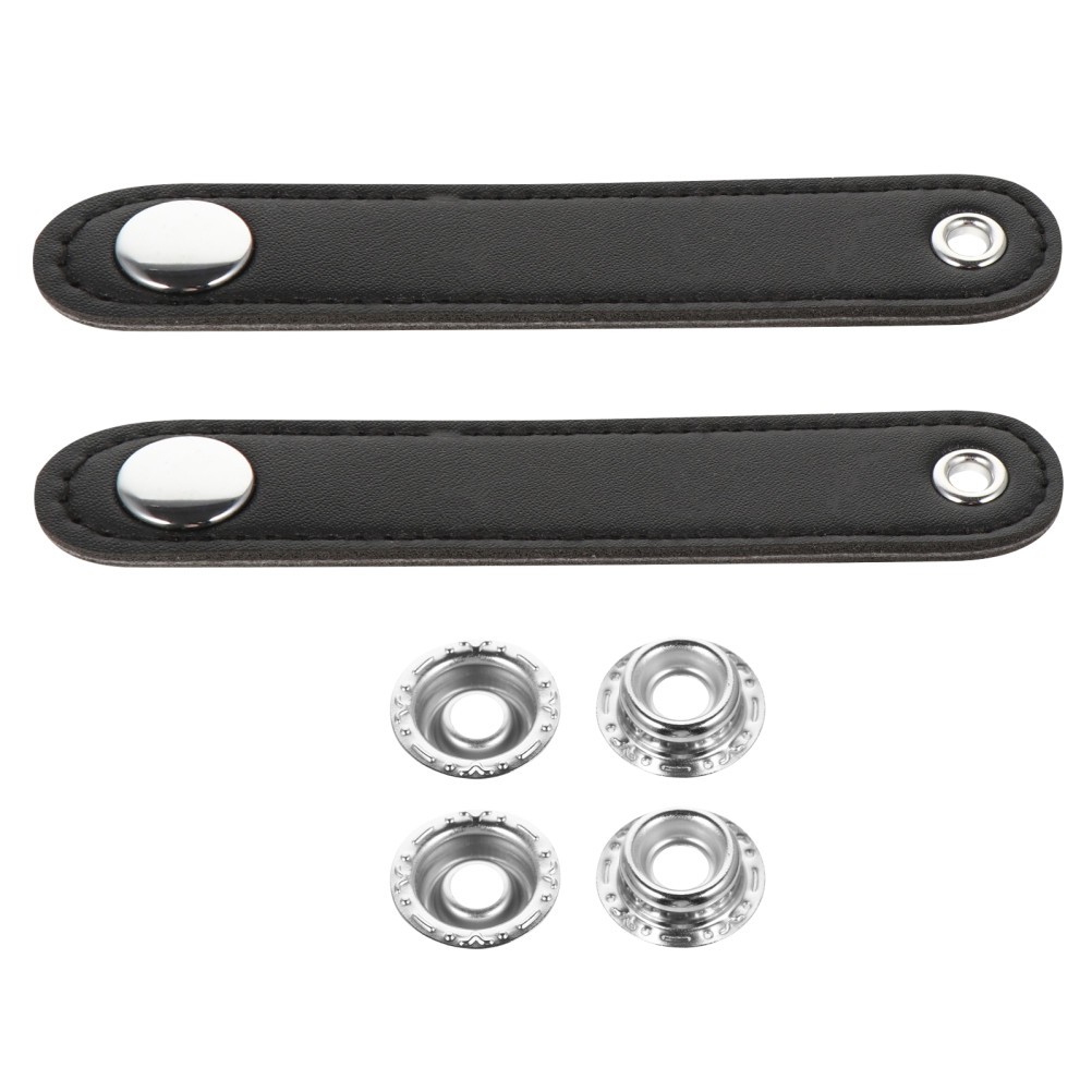 2Pcs Universal Black Bellows Buckle Belts for Instrument with Fine Design