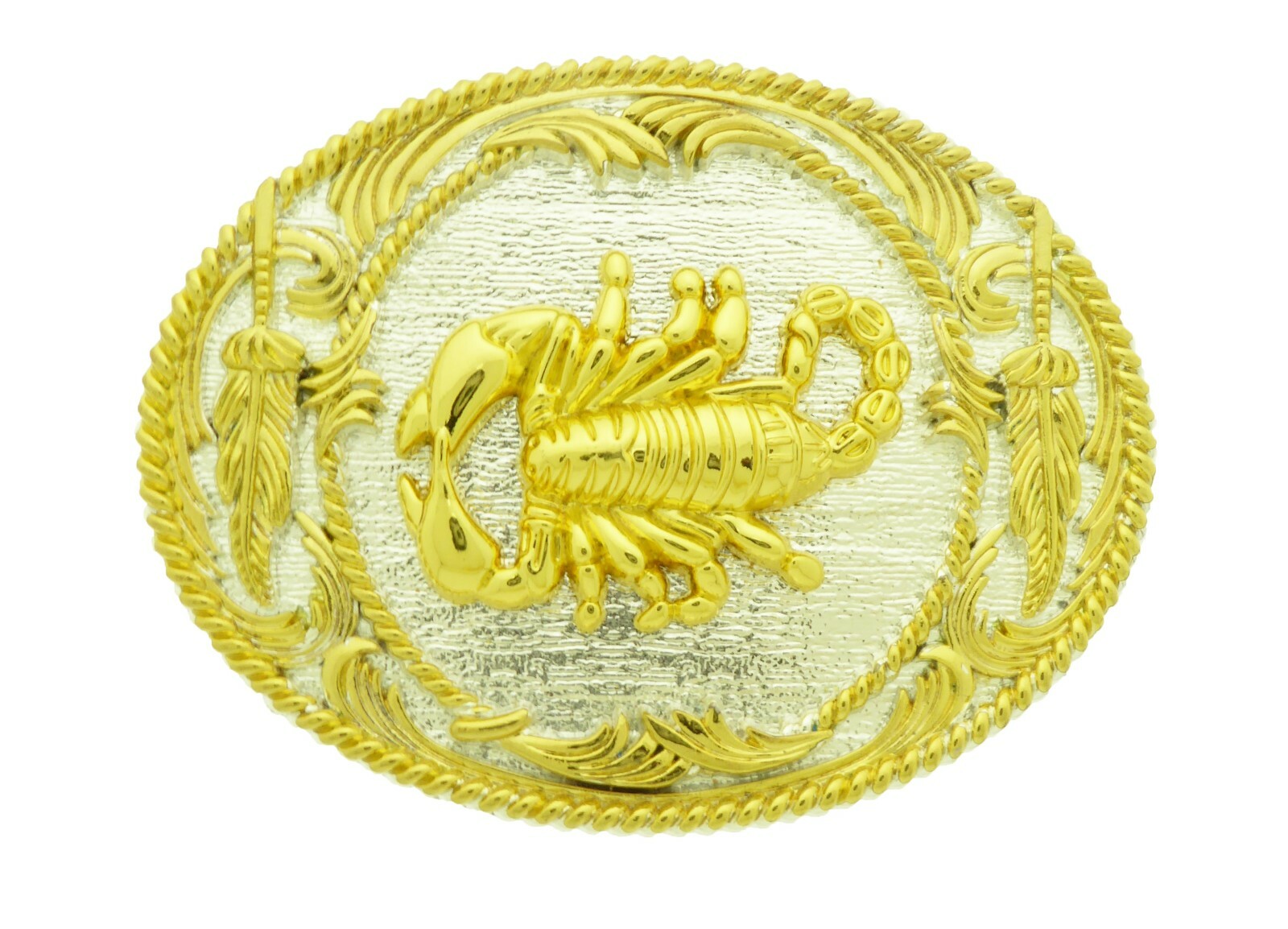 Scorpion Belt Buckle Zodiac Sign Gothic Rodeo USA Cowboy Western Silver Metal TX