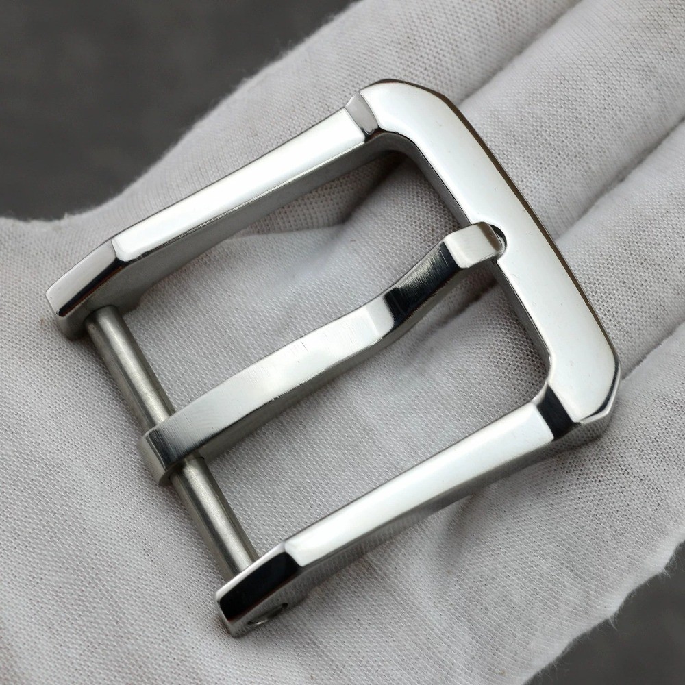 Stainless Steel Single Prong Belt Buckle Removable Clip for 3.8cm Wide Belt