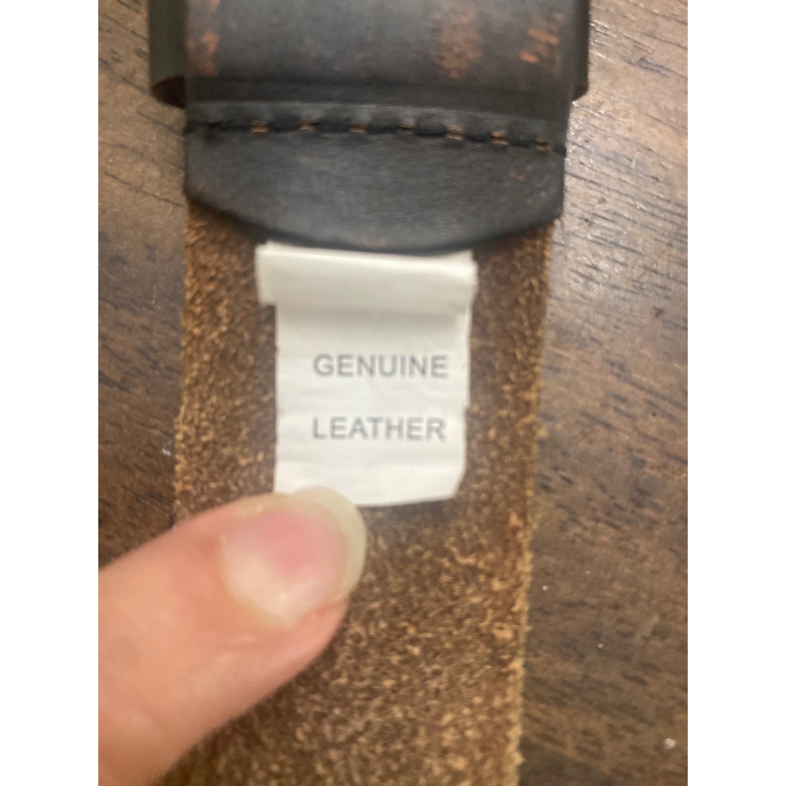 Black Genuine Leather Woven Cutout Belt Gunmetal Horseshoe Buckle Mens Womens