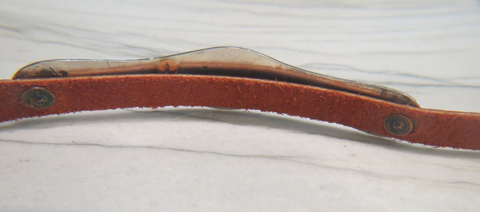 Sterling Silver Southwestern Hand Tooled Concho Hat Band #5