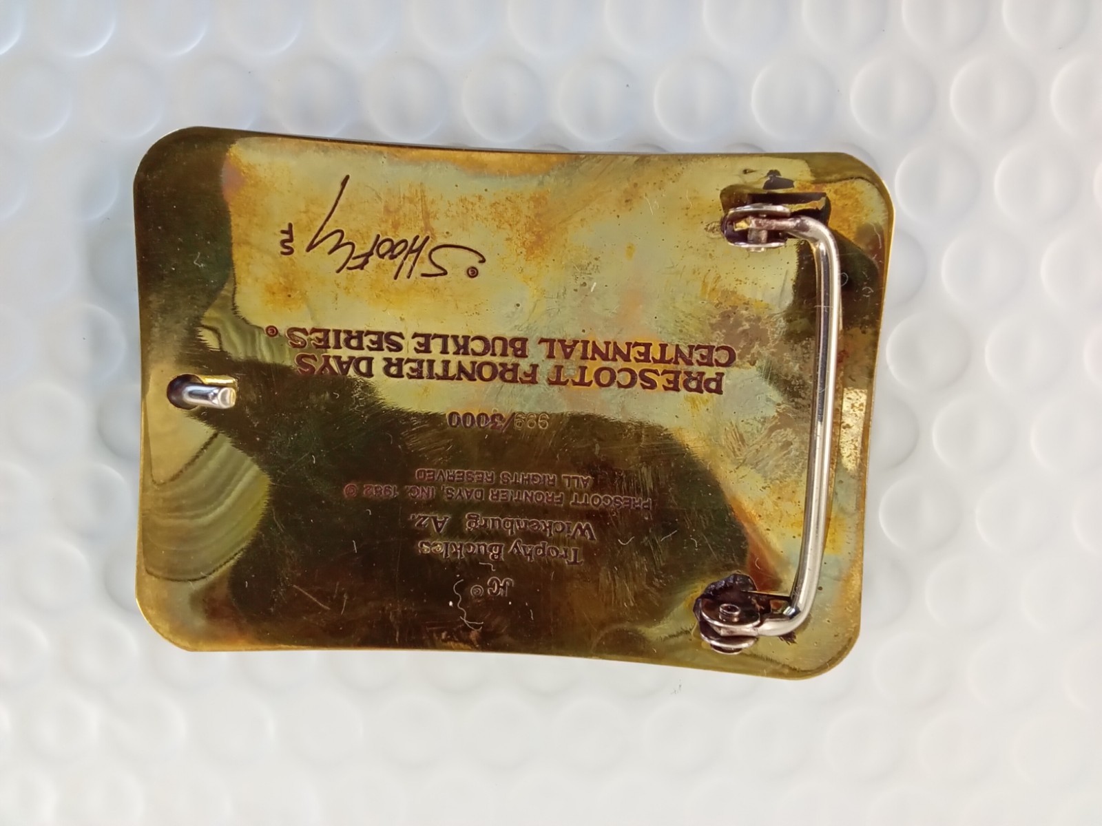 World&rsquo;s Oldest Rodeo Prescott Arizona 1982 Belt Buckle 999/3000