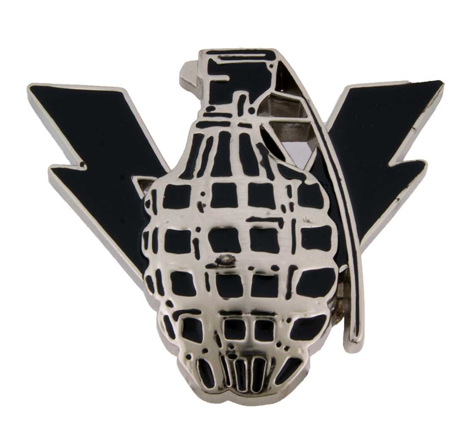 Grenade Belt Buckle US Military Memorial Day Bottle Opener Flash Lightning Bolt