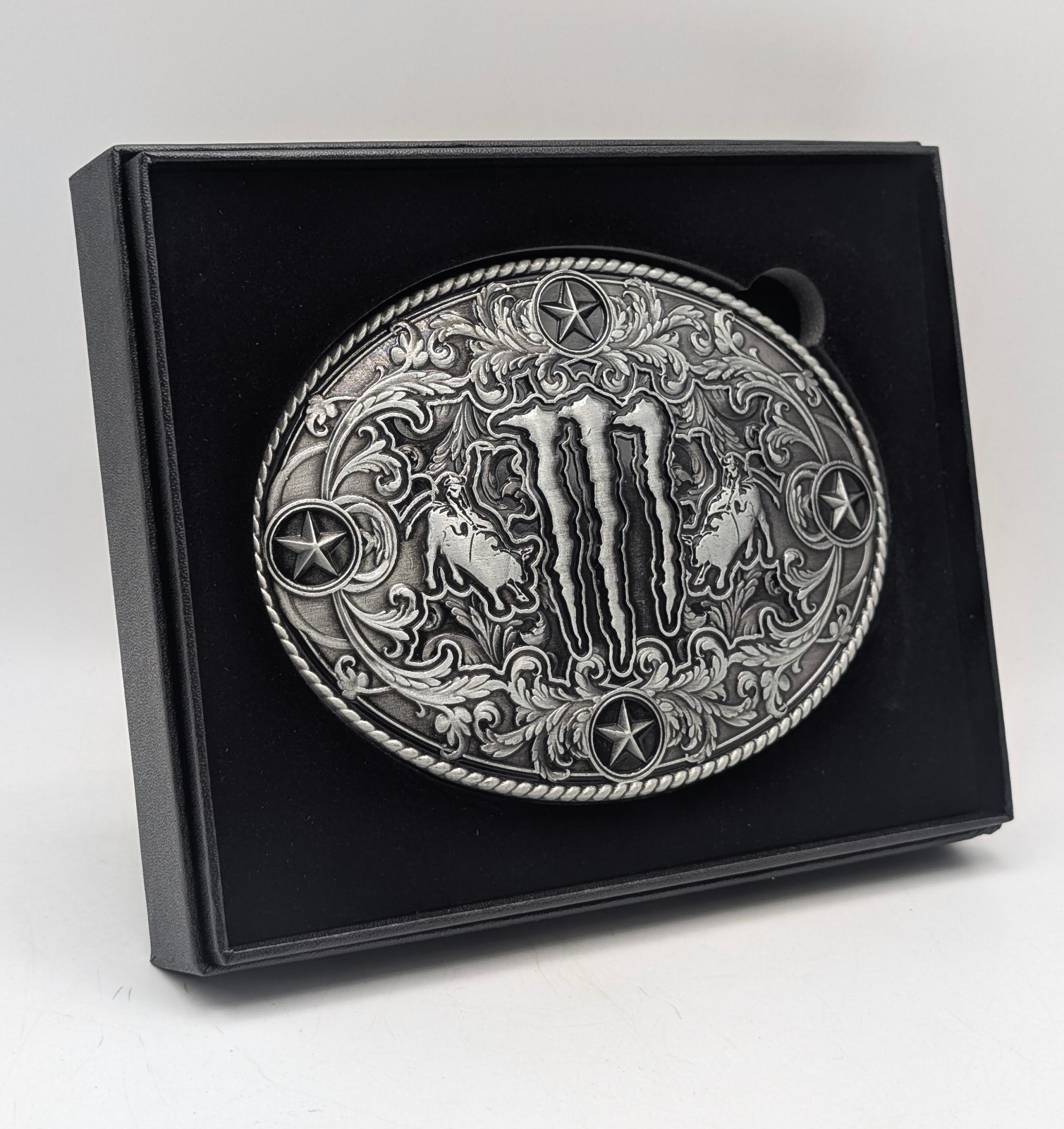NEW Monster Energy Belt Buckle 2026 Morgan Wallen Alloy Steel In Box Rodeo Promo