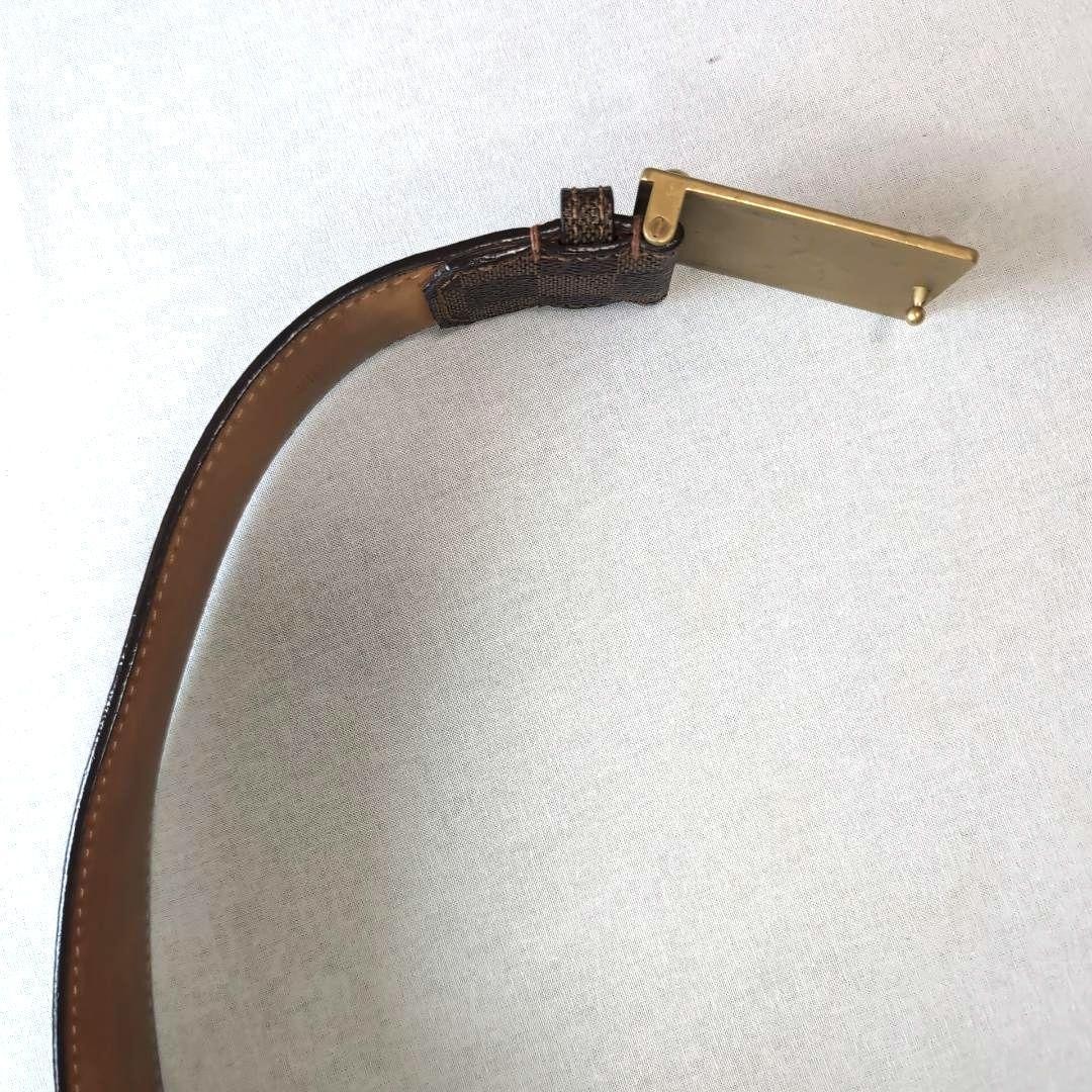 Louis Vuitton Pre-Owned Damier Sainteur Belt Gold 95Cm 5