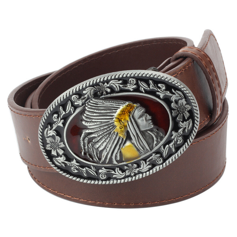 Skull belt buckle for men&rsquo;s Western cowboy motorcycle riding