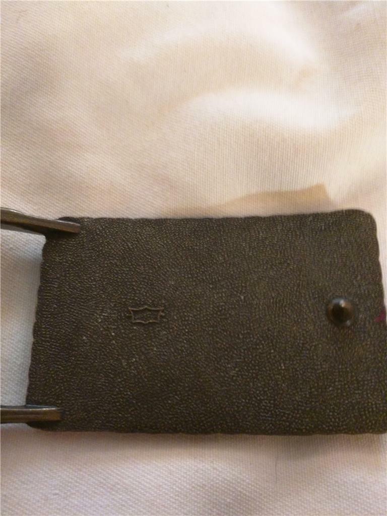 Vintage Bronzy Brass Belt Buckle Eagle & Mountains Marked Japan Original Coating