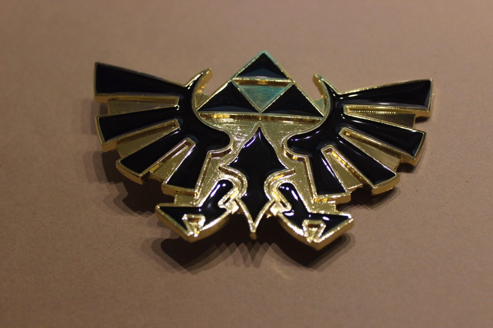 Nintendo THE LEGEND OF ZELDA Black and Gold Triforce Belt Buckle