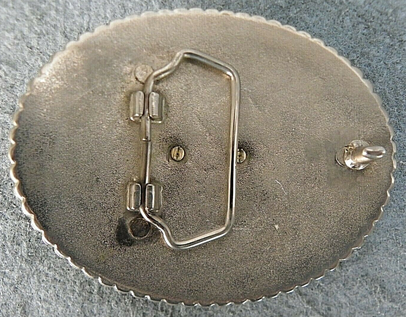 Longhorn Steer Head Western Belt Buckle Silver/Gold Tone Metal Floral Accents