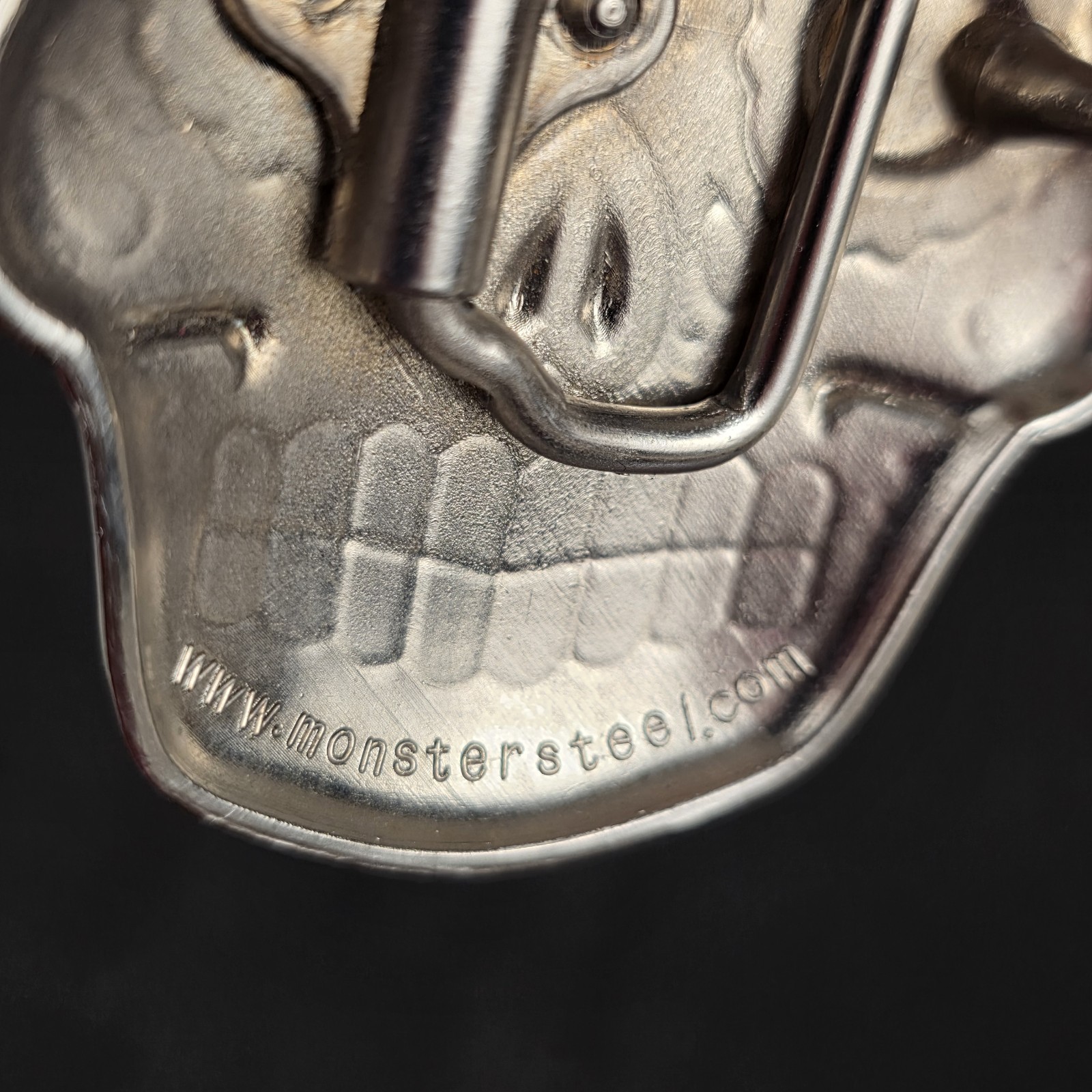 Monster Steel Pink Sugar Skull Belt Buckle Day of the Dead Calavera Metal