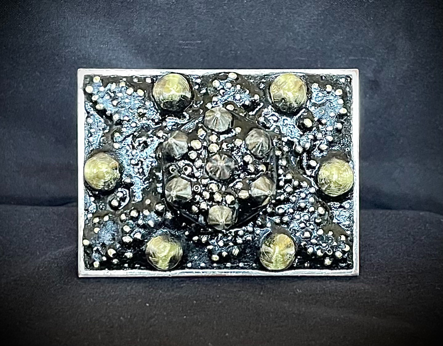 “Heavy Is the Head” New Gothic Industrial Belt Buckle OOAK Darren McNeese