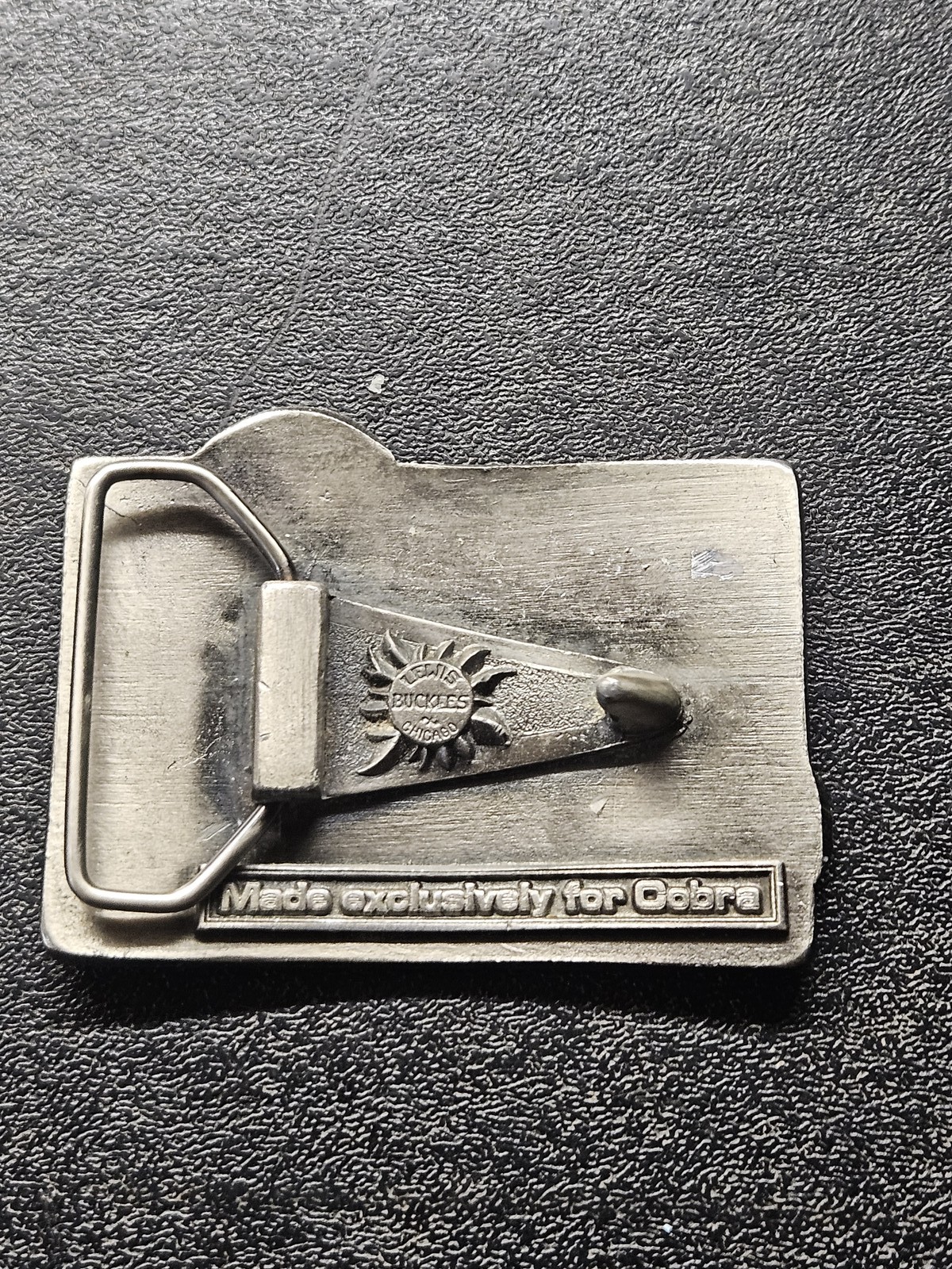 Vintage Cobra CB Radios Belt Buckle Lewis Buckles Chicago Advertising Snake Logo