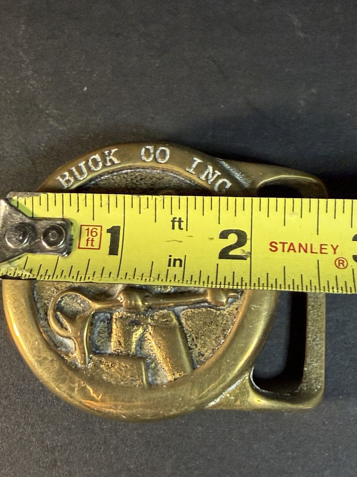 Vintage Blacksmith Brass Belt Buckle Buck Go Inc.