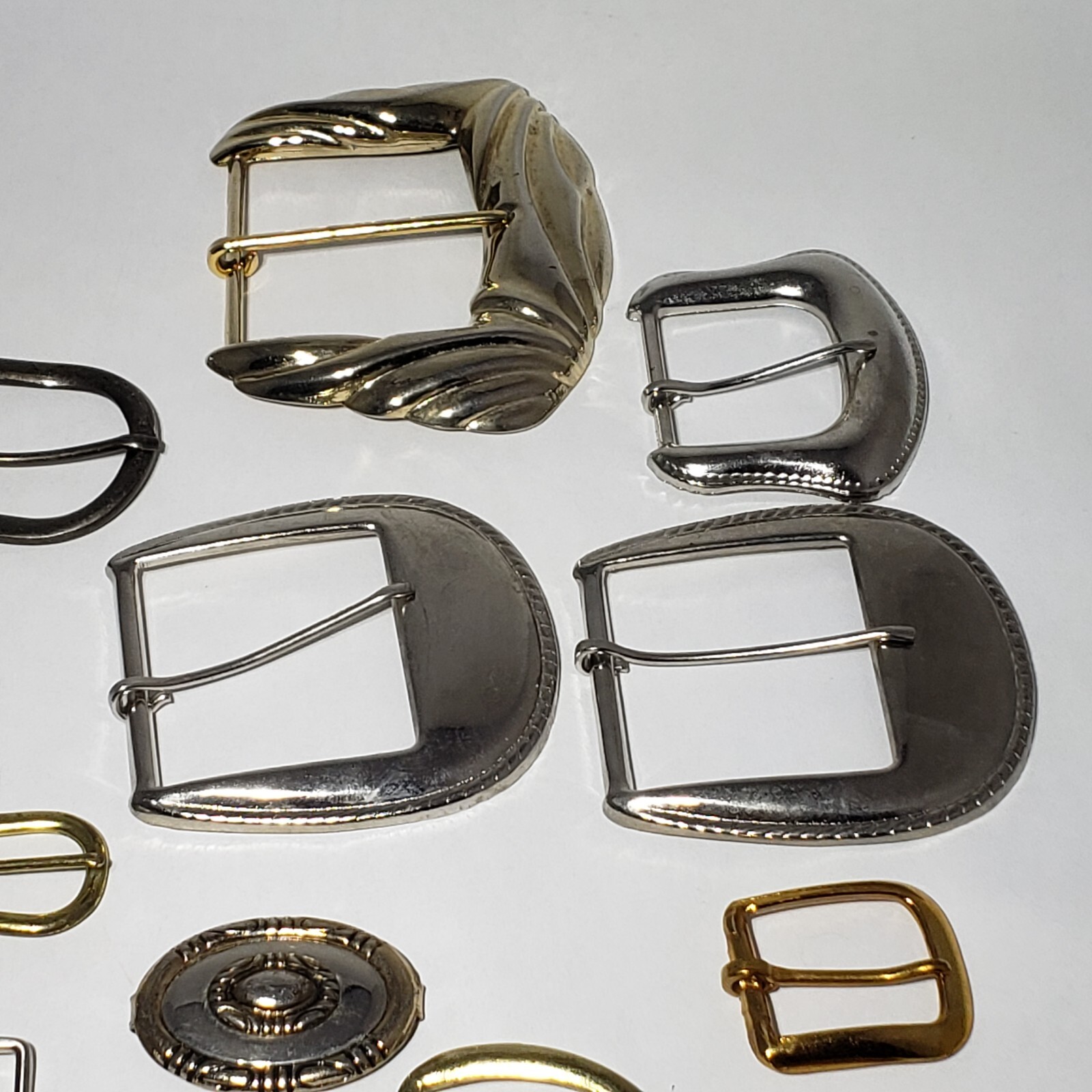Vintage Mixed Lot of 26 Metal Belt Buckles