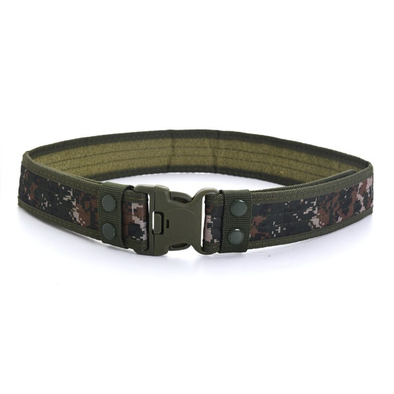 Outdoor Camouflage Tactical Belt Military Oxford Cloth Belt Mountaineering Belt