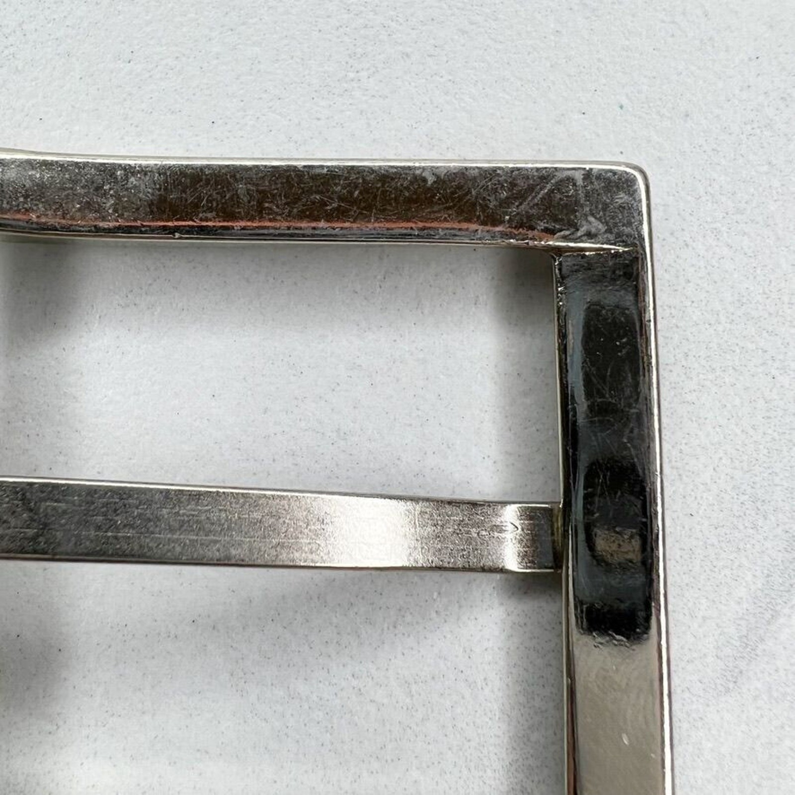 Silver Tone Simple Basic Belt Buckle