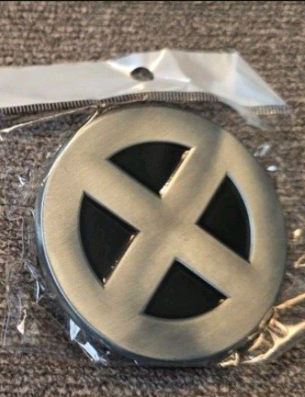 Marvel Comics X-Men Logo silver Metal Belt Buckle Men Clip Superhero