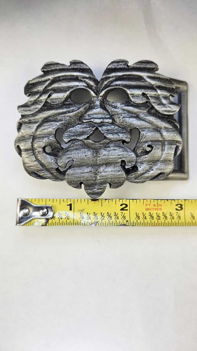 Pewter Oak King Belt Buckle Dryad Design Green Man Wiccan Pagan Celtic