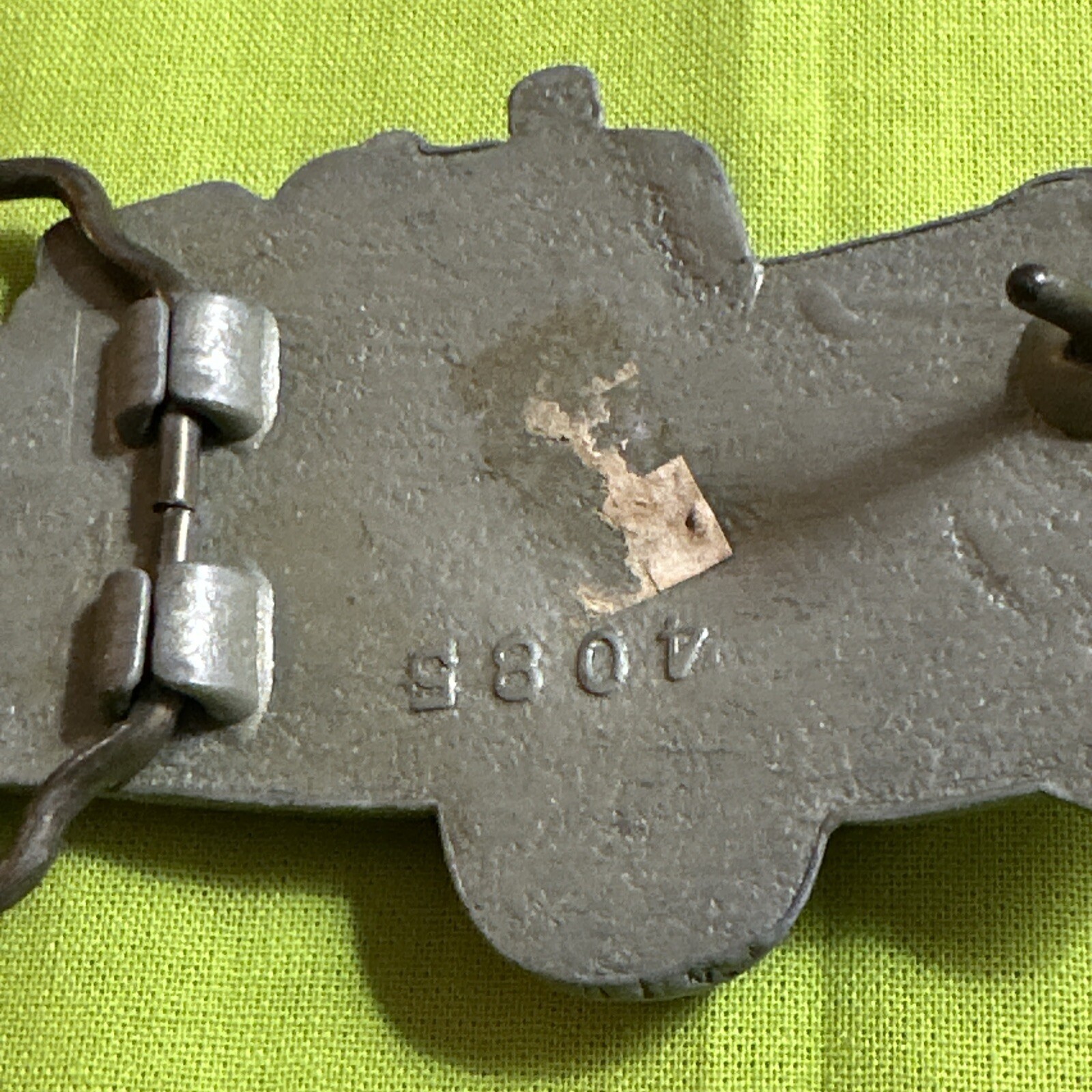 Vintage 1978 Baron Buckle Original Fire Truck Belt Buckle 4085
