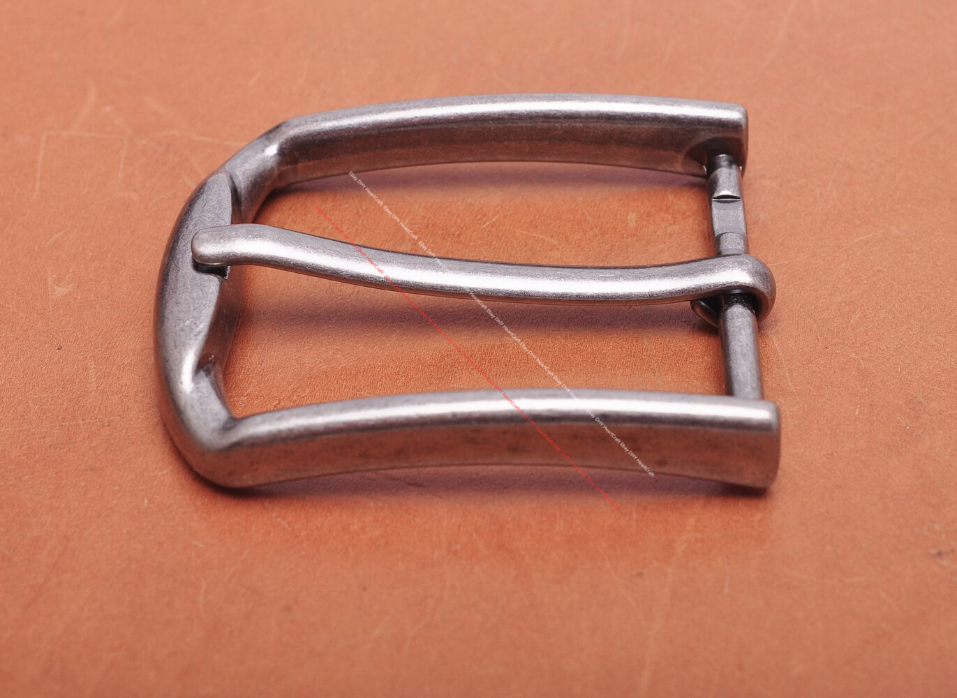 40mm Men Silver Quality Classic DIY Leathercraft Heel Bar Prong Pin Belt Buckle
