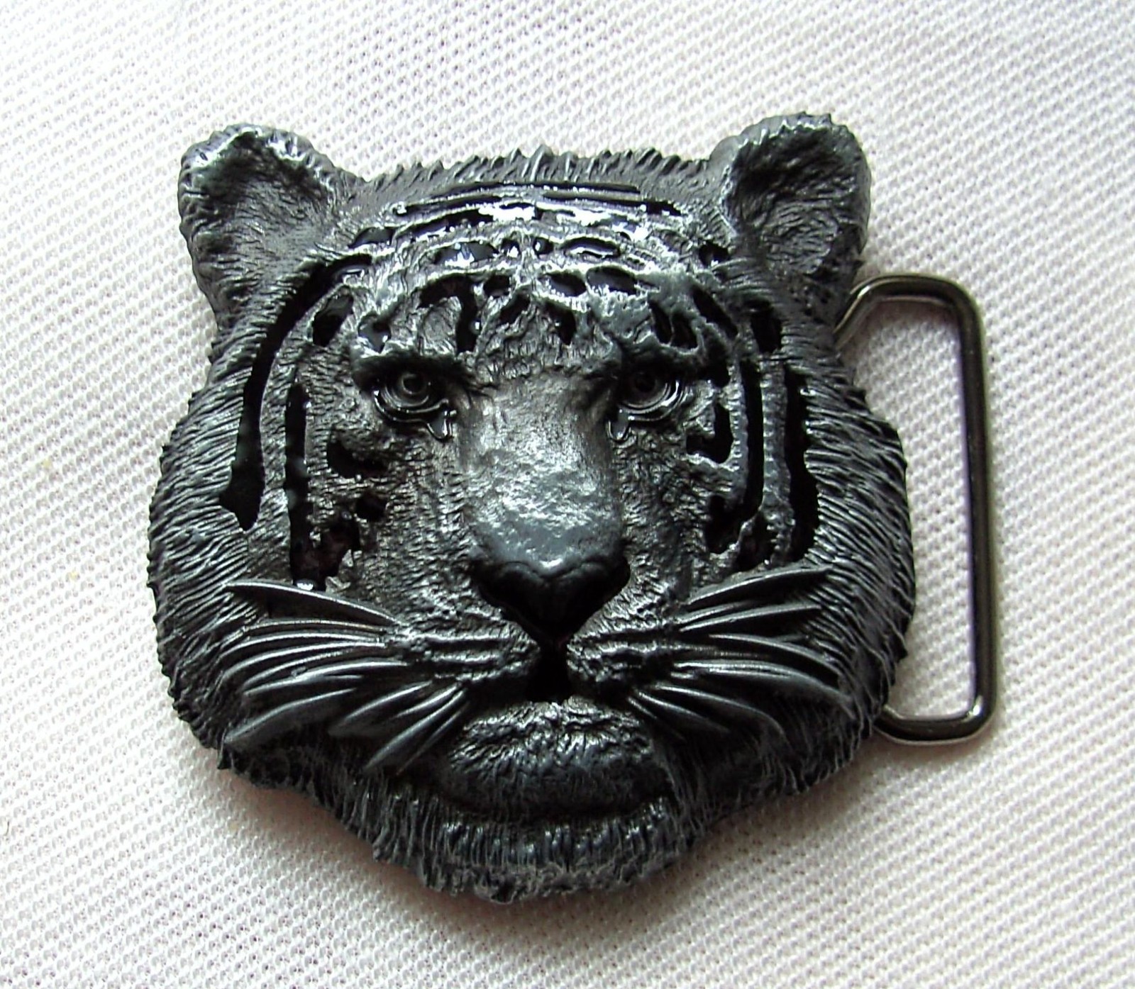 Belt buckle tiger head 3D gray tiger Bengal tiger cat cats big cat buckle