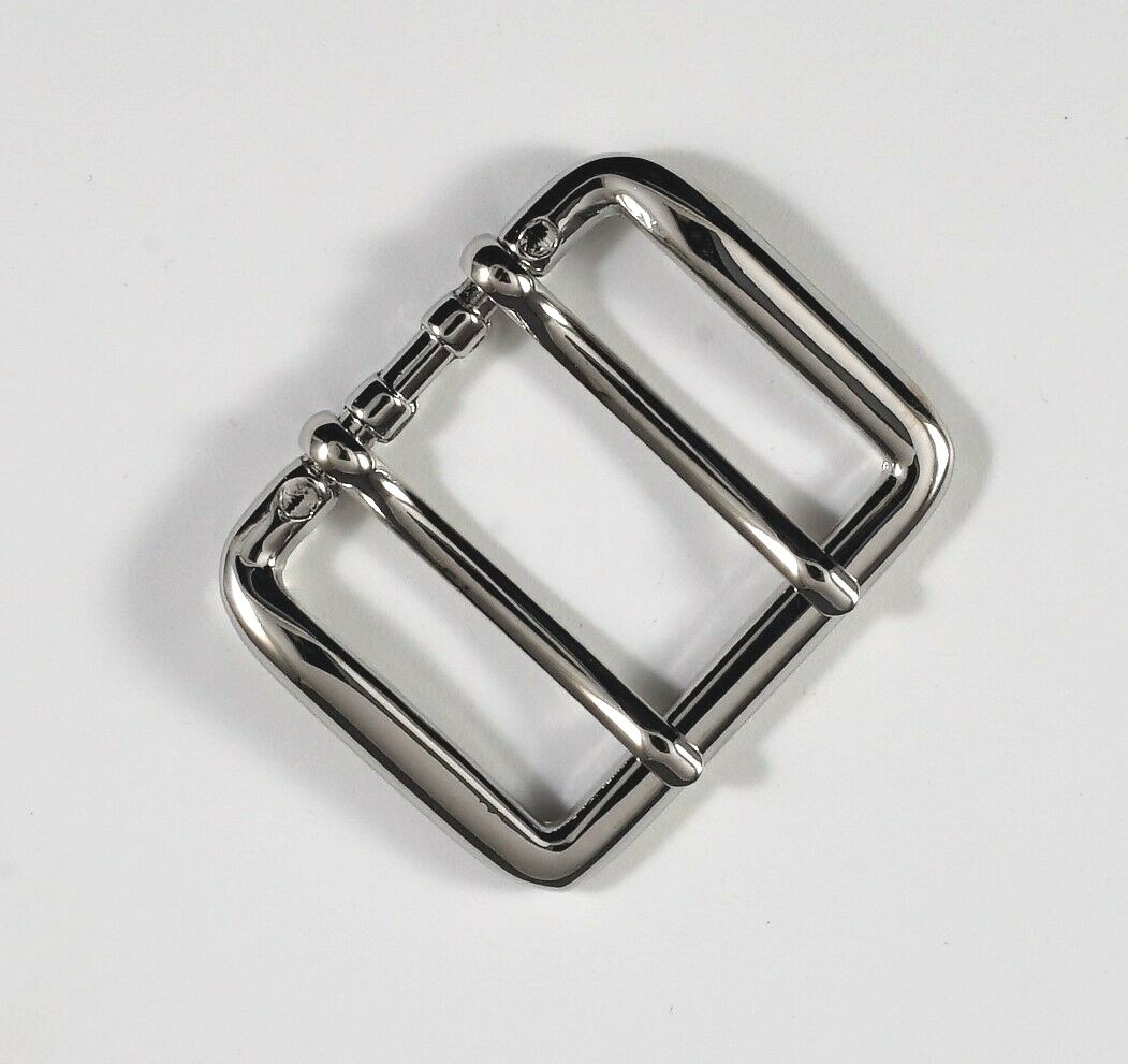 New 1 1/2&Prime; (38mm) double pin buckle(#T16) nickel color finish durable US stock