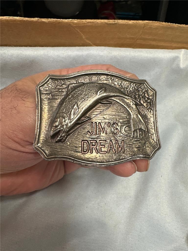 1975 Wyoming Studio Art Works Belt Buckle Jim&rsquo;s Dream