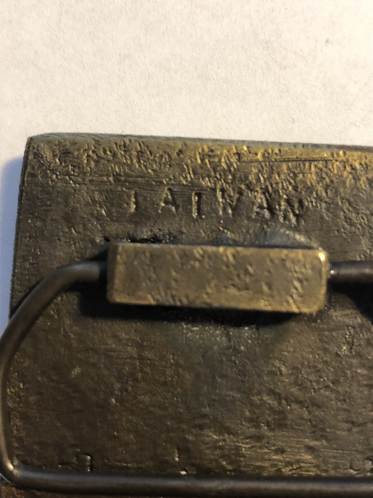 Vintage 1970&rsquo;s Solid Brass Chevy Corvette Belt Buckle