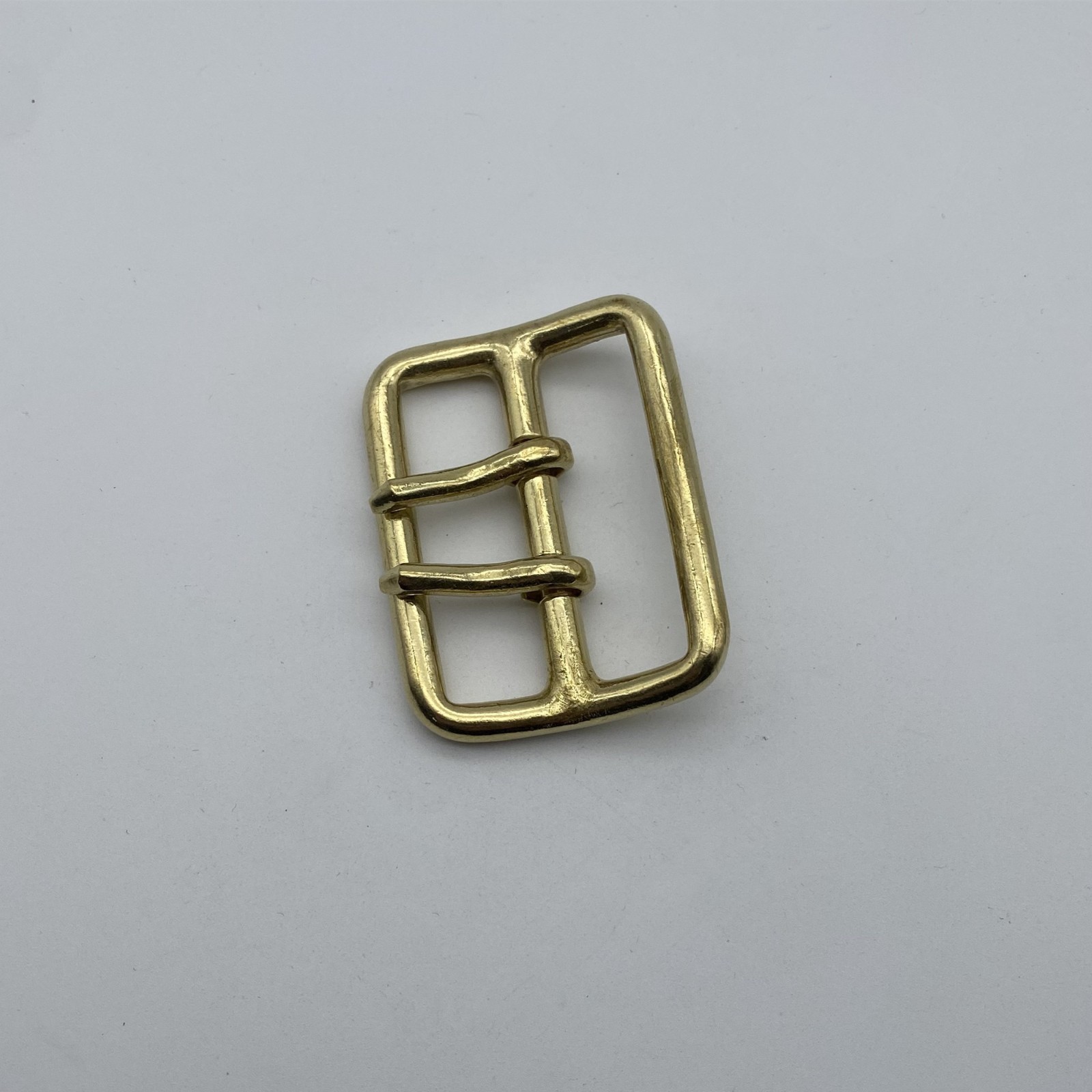 50mm Brass Buckle Sam Browne Double Prong Buckle Leather Belt Buckle