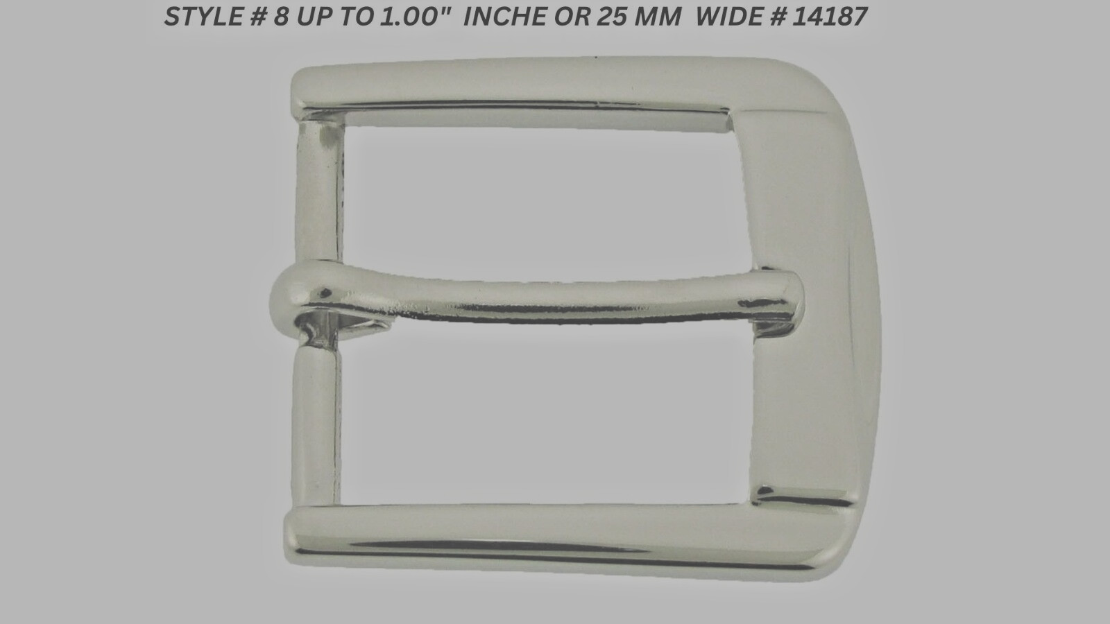 Pin Belt Buckles for Men&rsquo;s Fits 1.0″ inch 25mm Belt Watch Silver Metal Lead Free