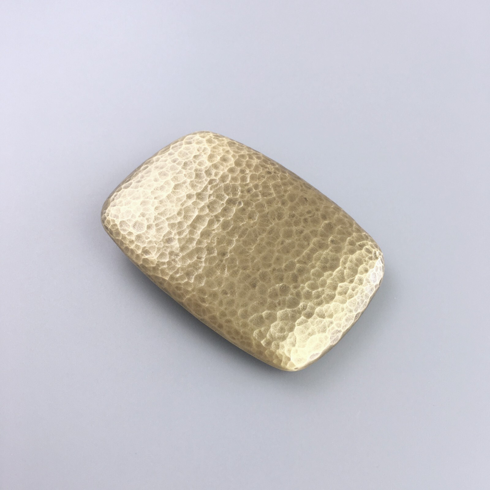 Vintage Bronze Plated Hammer Forged Rectangle Belt Buckle