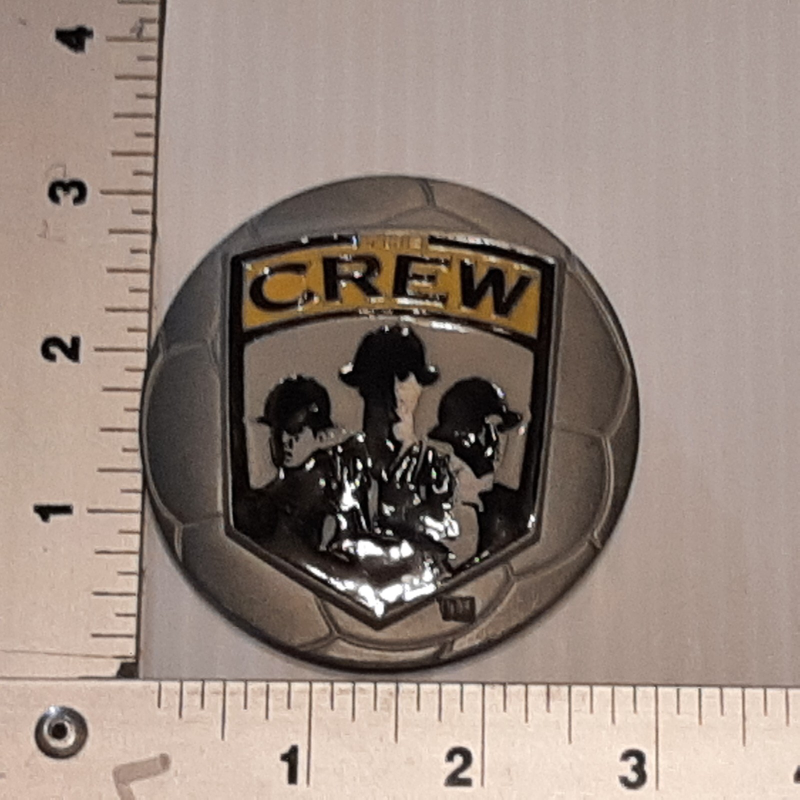 SILVER PEWTER MLS SOCCER COLUMBUS THE CREW Metal Belt Buckle