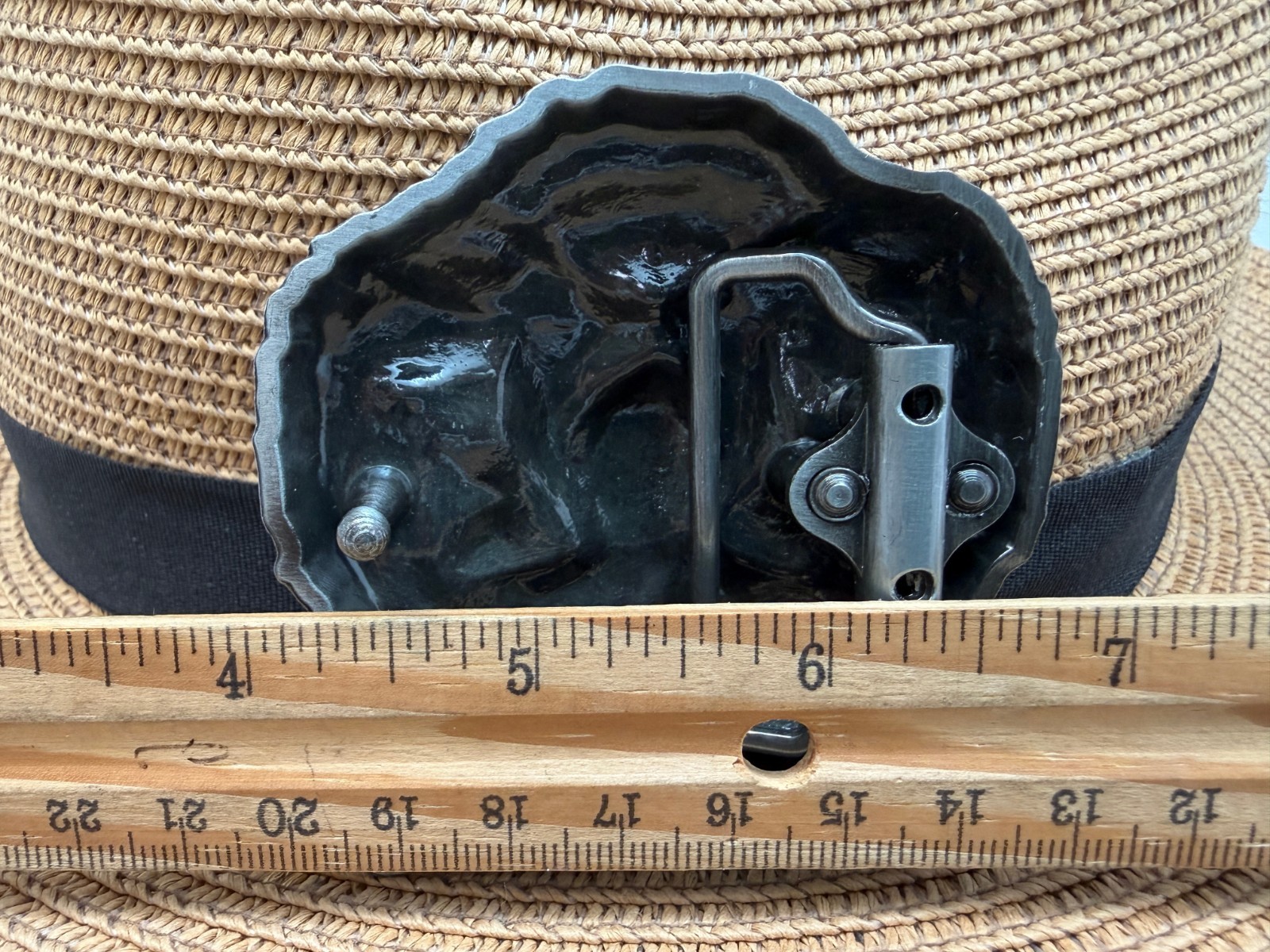Antiqued Silver Retro Tiger Western Belt Buckle