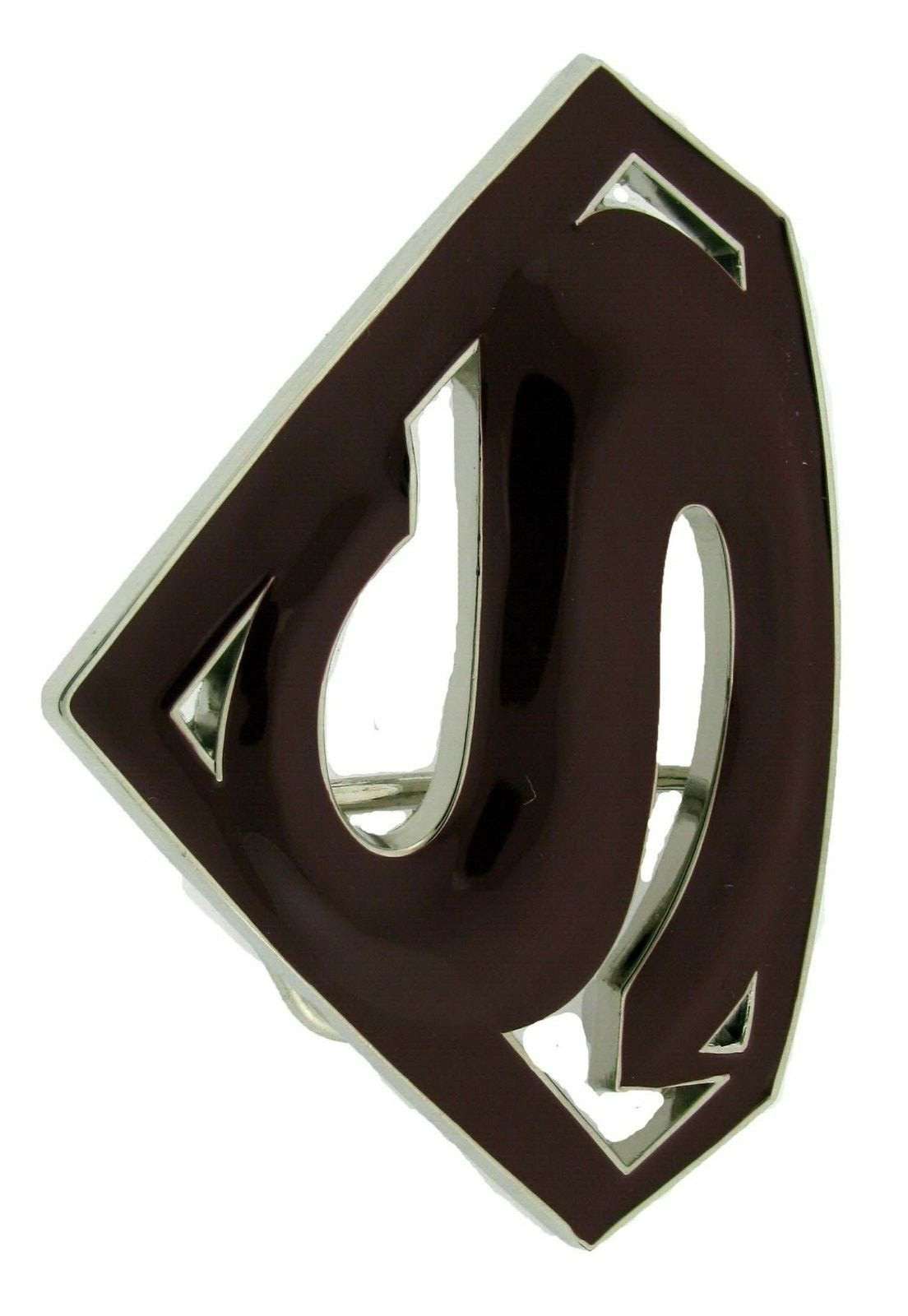 Superman Belt Buckle DC Comics Original Superhero Cosplay Costume Burgundy Metal