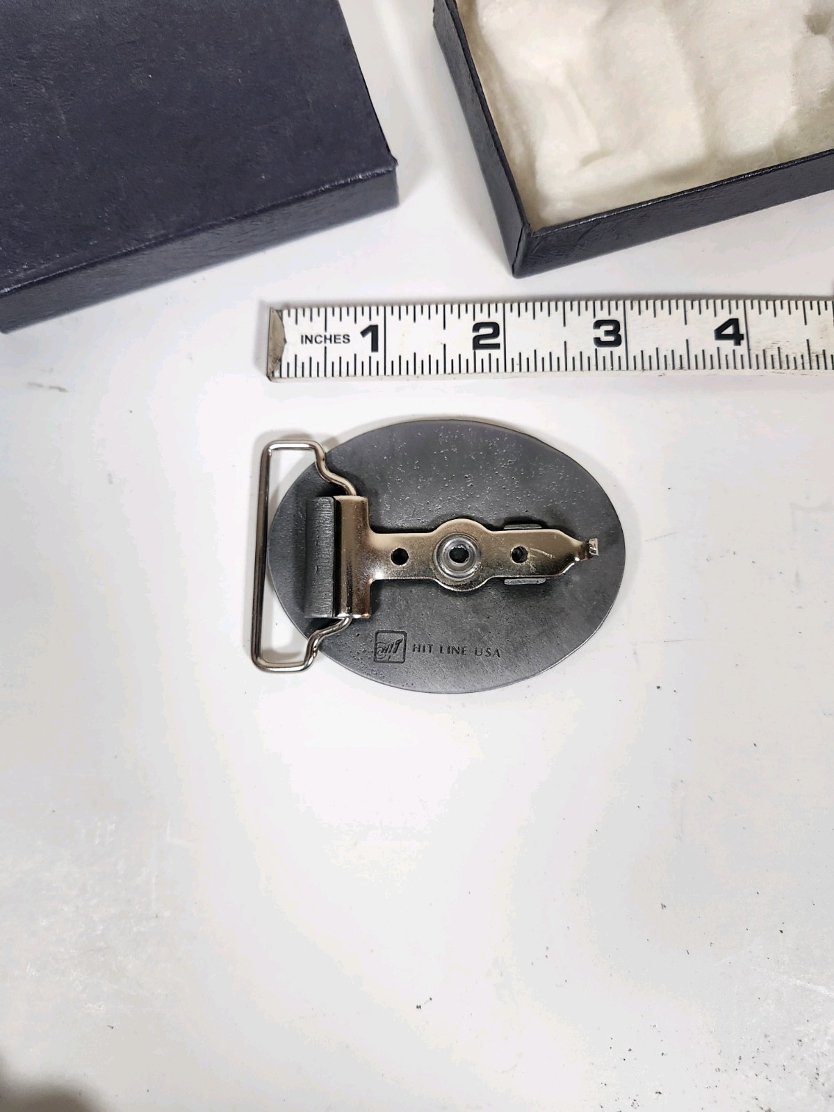 Hit Line USA Men&rsquo;s Western Oval Kimberly Idaho Belt Buckle Fits 1.5 in