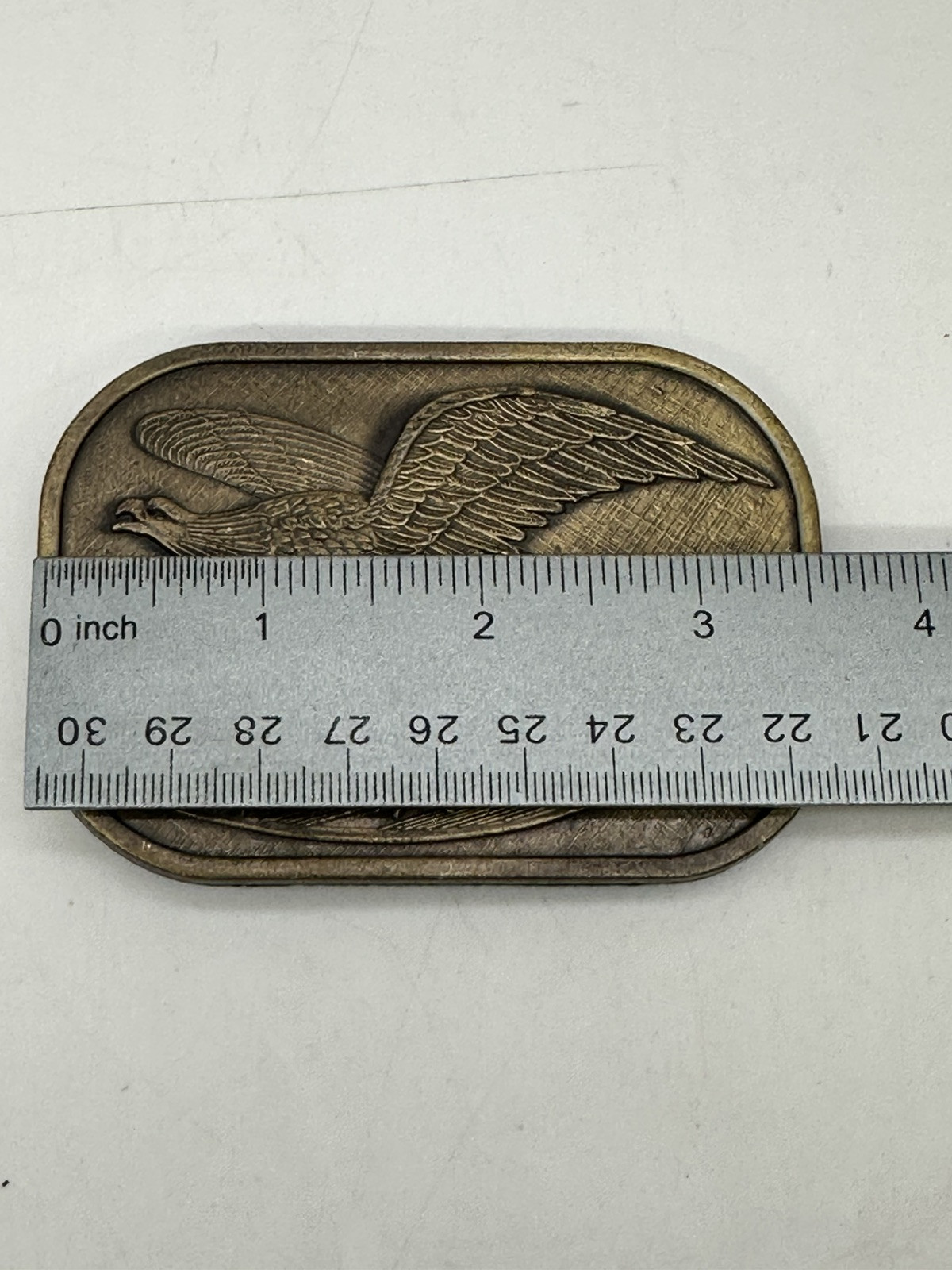 Belt Buckle Metal American Eagle Holding Arrows & A Olive Branch Shield 20892