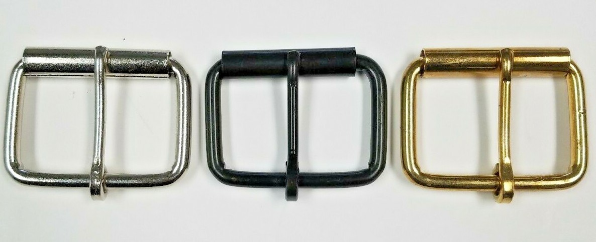 1-1/4&Prime; 1-1/2&Prime; 1-3/4&Prime; Plain Belt Buckle Nickel Plated Black Brass Quality lot