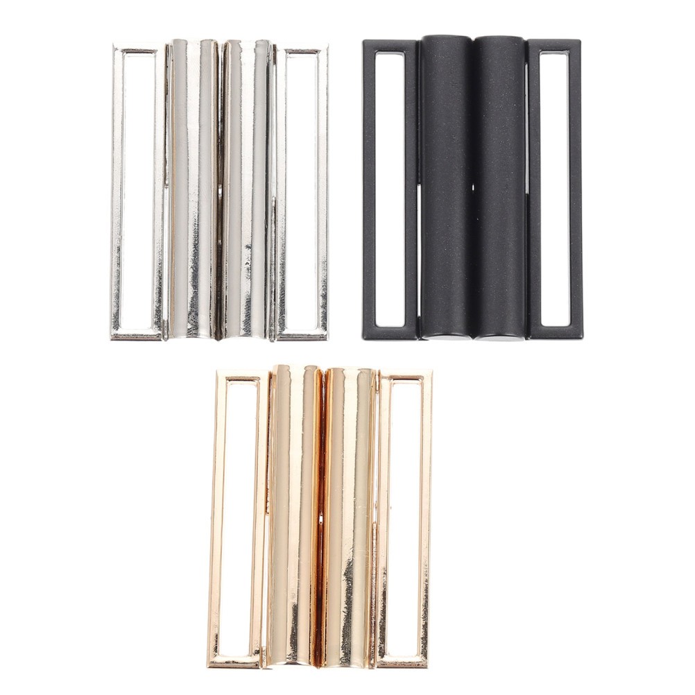 3Pcs Reusable Zinc Alloy Metal Belt Buckles for Clothing Adjustable Waist Straps